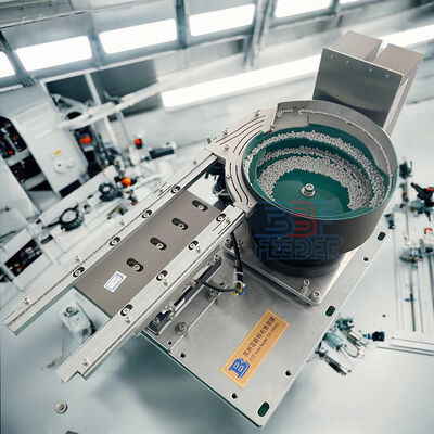 Λάμψη ή επικάλυψη PU τροφοδότης δονητικού μπολ πράσινο ή με βάση τις απαιτήσεις των πελατών αυτόματη λύση τροφοδοσίας μερών